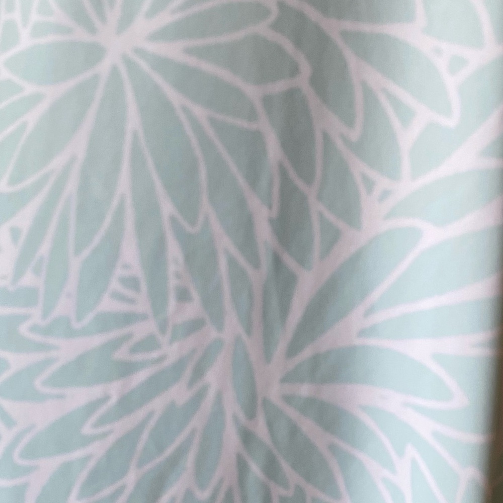Columbia PFG Aqua Blue Floral Print Tank Dress UPF 50 Moisture Wicking Freezer - Picture 4 of 14